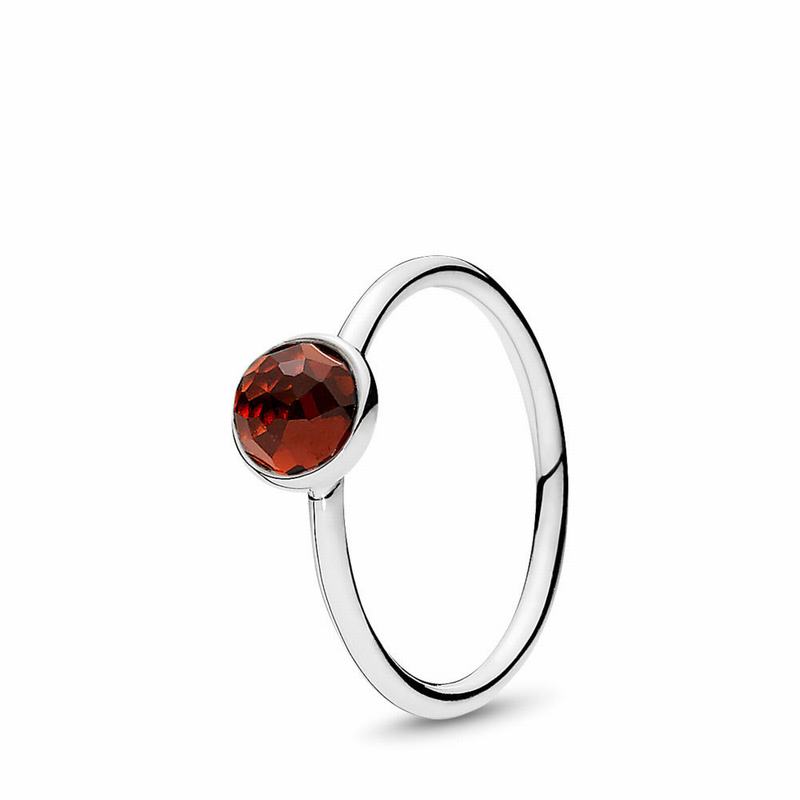 Pandora January Droplet Ring Clearance NZ, Sterling Silver (253974-FLW)